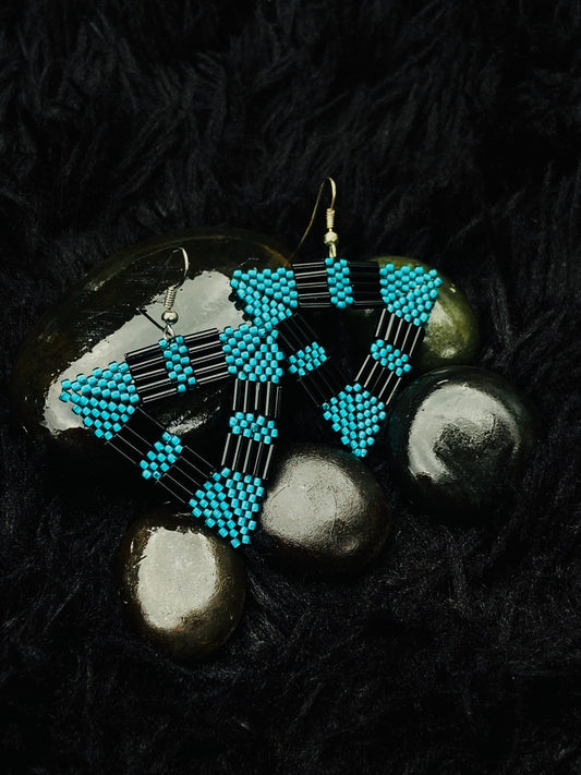 Elegant Triangle Shaped handmade earrings